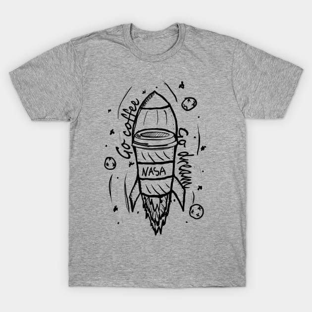 Rocket coffee T-Shirt by CB_design